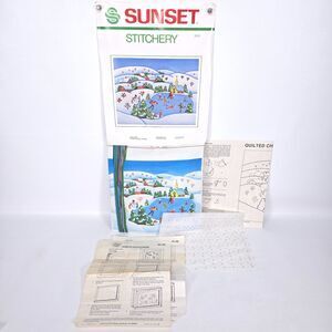 Vintage Sunset Stitchery “Quilted Christmas Morn” Kit 2101 Holiday‎ Scene 8×10 –